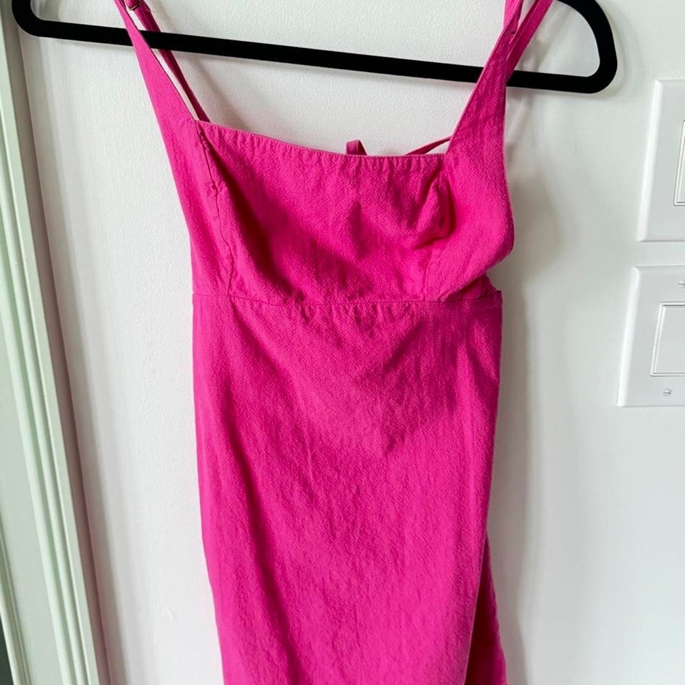 free people pink backless dress